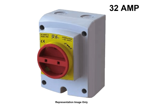 Isolator Rotary 4 Pole IP66 - 32 Amp BBJ