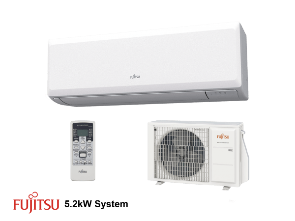 Fujitsu ASYG18KLCA Economy Series (White) 5.2kW R32 Wall Mount System