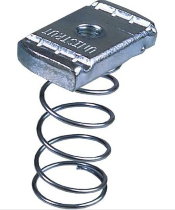 Channel Nut Long Spring Size M6 PNL06ZP (25PK)