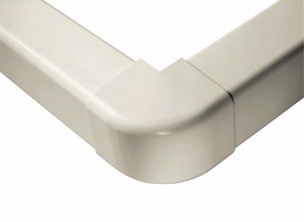 ASHP Ivory Flat Bend 90Deg 140mm (TR-FB-140)