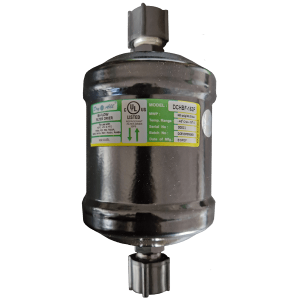 DCHBF-163F Bi-Flow Liquid Line Filter Drier for transport air conditioning and refrigeration.