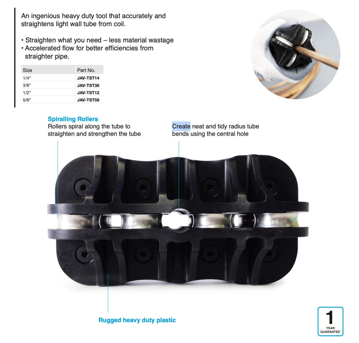 Javac Tube Straightener